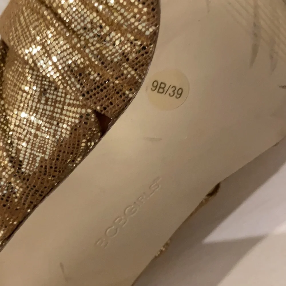 BCBGirls Metallic Gold Sandal